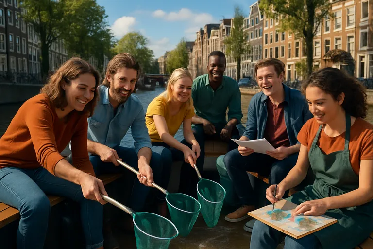 Samen sterker in amsterdam: creatieve teambuilding aan de grachten