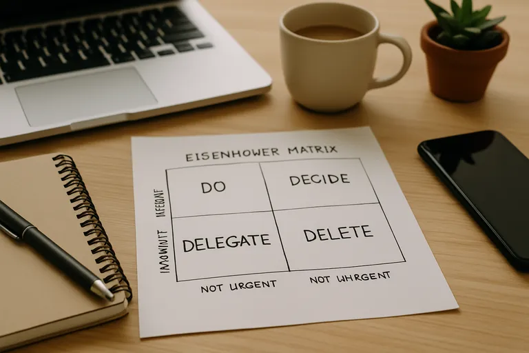 Slim prioriteren met de eisenhower-matrix voor meer focus en rust