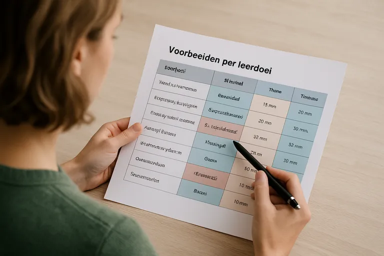 Voorbeelden per leerdoel